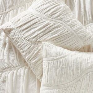 Anthropologie Textured Greta Euro Sham Set